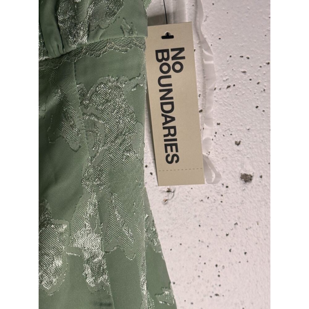 No Boundaries Womens Juniors Satin Jacquard Mini Dress Size XXS (0) NWT - Picture 6 of 9